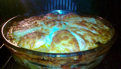 Albertová musaka, musaka v troubě