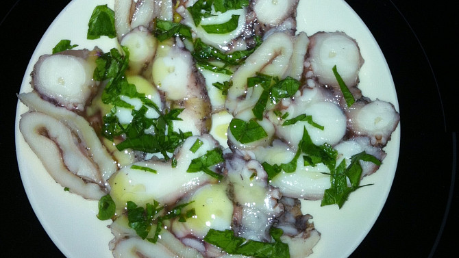 Carpaccio z chobotnice