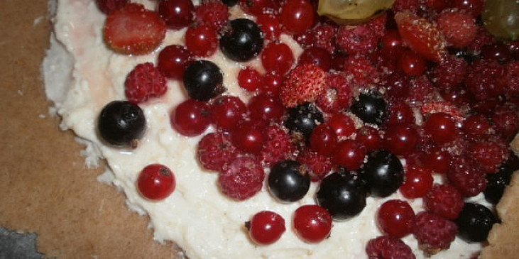 Celozrnný koláč s tvarohem a ovocem (Celozrnný koláč s tvarohem a ovocem)