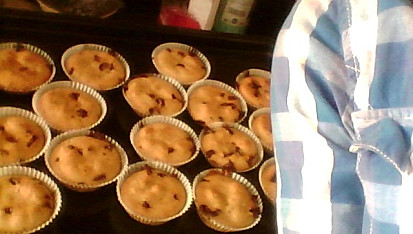 Čokoládovo-banánové muffiny, muffinky:)