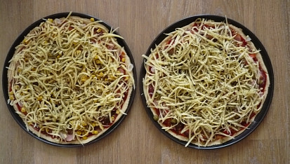 Domácí chutná pizza