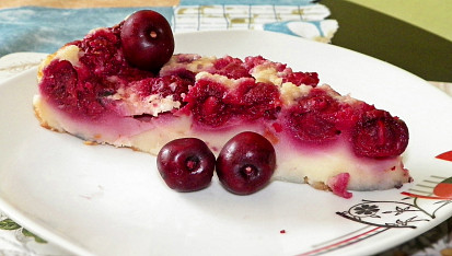 Francouzská třešňová bublanina (Clafoutis)