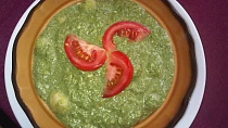 Gnocchi se špenátovým pyré, Nivou a kukuřicí