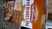 Hermelín na bylinkách s bramborem, balení hermelínu