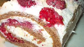 Kakaovomalinová roláda