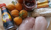 Kuřecí prsa v marinádě z okořeněné marmelády (Část použitých surovin)