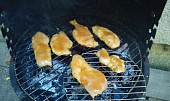 Kuřecí prsa v marinádě z okořeněné marmelády (Kuřecí prsa v meruňkové marinádě)