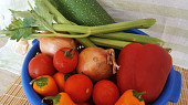 Lečo z cukety, řapíkatého celeru a ostatní zeleniny, Část použitých surovin