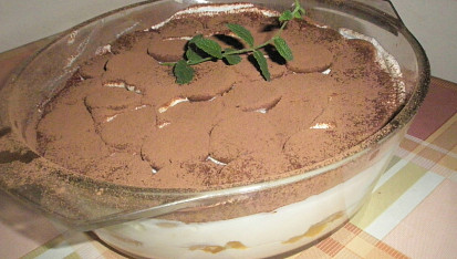 Lehoučký ( ovocný ) zákusek na vzdálený způsob tiramisu