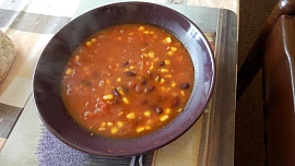 Mexická polévka s klobásou