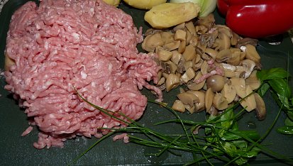 Mšenské  mleté bylinkové šišky, suroviny