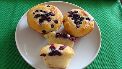 Muffiny s tvarohem a čokoládou