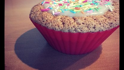 Muffiny s vůní perníčků, ozdobený
