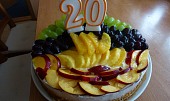 Ovocný dort ke dvacetinám