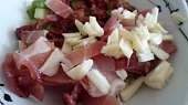 Pečené papriky plné dobrot, ingredience na pánev..