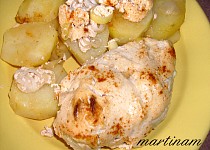 Pečené smetanové kuře s brambory (bez lepku, mléka a vajec)