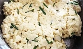 Pórková polévka s tofu knedlíčky