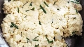 Pórková polévka s tofu knedlíčky