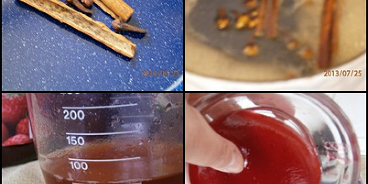 Rybízová marmeláda do 10 minut (Ve 100ml vody povaříme skořici s hřebíčkem…)