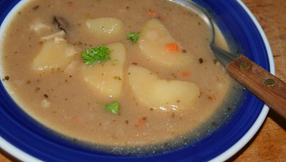 Rychlá dietní polévka s ovesnými vločkami