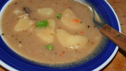 Rychlá dietní polévka s ovesnými vločkami