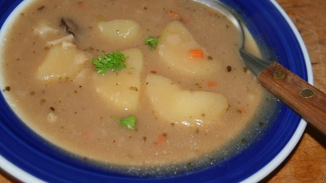 Rychlá dietní polévka s ovesnými vločkami