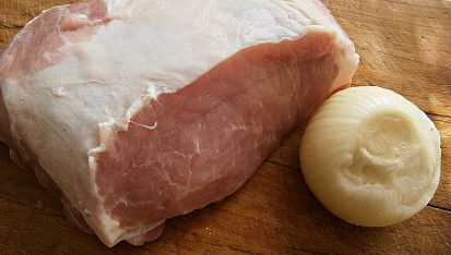 Vepřová kotleta na cibuli aneb "Mámo, honem, já mám hlad", Část použitých surovin
