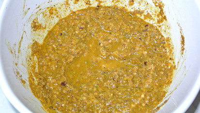 Vepřové vindaloo, smícháním surovin si uděláme pastu vindaloo