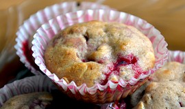 Zdravé, nízkokalorické malinové muffiny