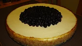Americký cheescake, Hotový cheescake s borůvkami