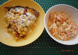 Cuketový coleslaw (Cuketový coleslav a květáková pizza)