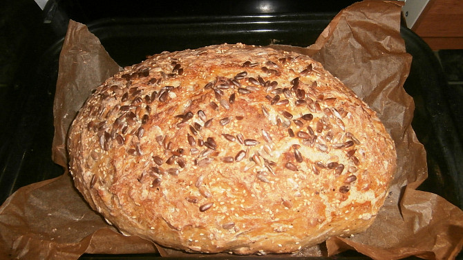 Domácí chleba Mirečka, hotový chleba