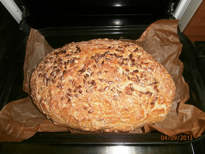 Domácí chleba Mirečka, hotový chleba