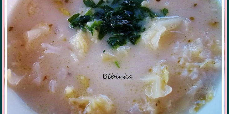 Kapustovo-zelná polévka s rýží nakyselo (Kapustovo-zelná polévka s rýží nakyselo)