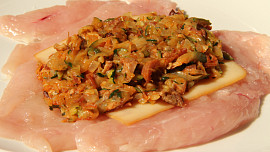 Kuřecí plněné uzeným a cuketou