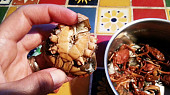 Paella mixte, odstraneni briska u kraba