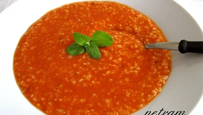 Rajská polévka s jáhlami