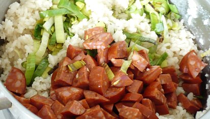 Rizoto s uzeninou