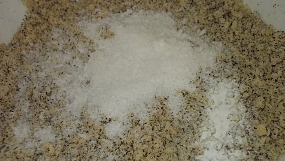 Makový drobenkový koláč se švestkami a broskvemi