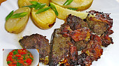 Vepřová játra restovaná s pancettou
