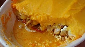 Zapečené kuřecí pod dýňovo-bramborovou kaší, Zapečeno
