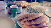 American pancakes, různé tvary