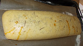 Bramborové rolování s hříbkovou omáčkou a smaženou cibulkou, Upečeno