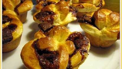 Briošky s čokoládou