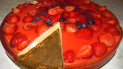 Cheesecake s ovocem