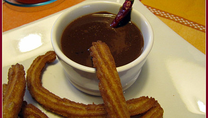 Churros s chilli čokoládou podle Dity P.