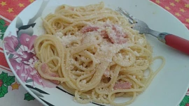 Domácí spaghetti alla carbonara