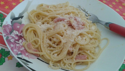 Domácí spaghetti alla carbonara