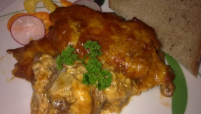Gratinované řízečky, hotovka