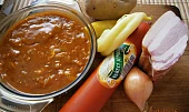 Gulášová polévka s použitím šťávy z guláše, Použité suroviny